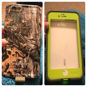 lifeproof camouflage and green iphone6 case